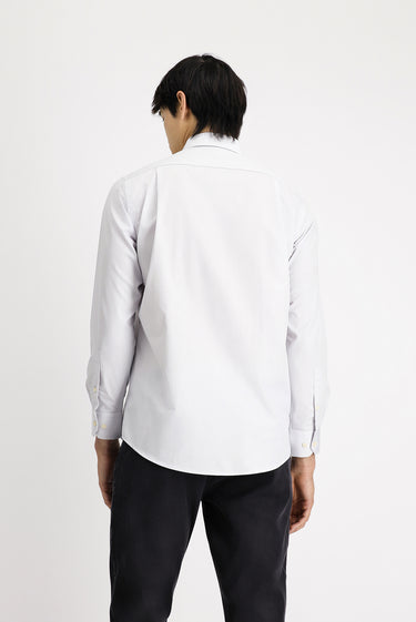 Açık Gri Uzun Kol Klasik Pamuklu Kolay Ütülenebilir Gömlek