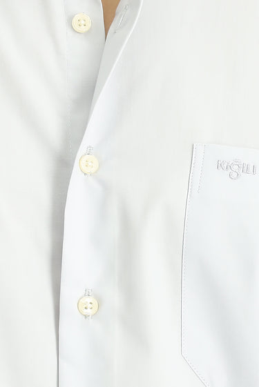 Açık Gri Uzun Kol Klasik Pamuklu Kolay Ütülenebilir Gömlek