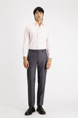  Pudra Pembe Uzun Kol Klasik Pamuklu Kolay Ütülenebilir Gömlek