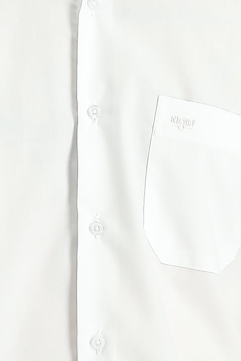 Beyaz Uzun Kol Non Iron Klasik Pamuklu Kolay Ütülenebilir Gömlek