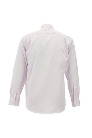  Toz Pembe Uzun Kol Klasik Non Iron Saten Pamuklu Gömlek