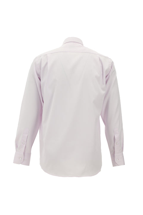 Toz Pembe Uzun Kol Klasik Non Iron Saten Pamuklu Gömlek