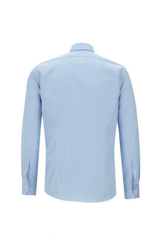  Uçuk Mavi Uzun Kol Klasik Non Iron Pamuklu Gömlek