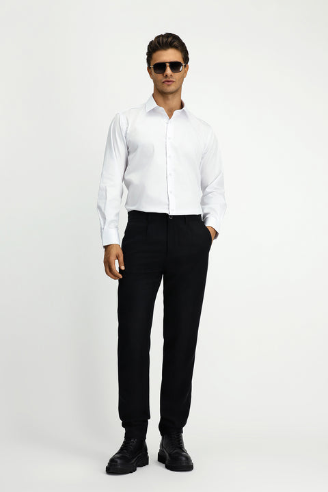 Beyaz Uzun Kol Klasik Non Iron Pamuklu Gömlek