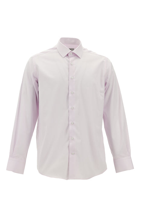 Pembe Uzun Kol Klasik Non Iron Pamuklu Gömlek