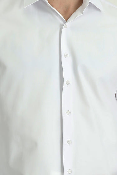  Beyaz Uzun Kol Slim Fit Dar Kesim Klasik Gömlek