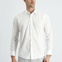 Beyaz Uzun Kol Slim Fit Dar Kesim Non Iron Klasik Pamuklu Kolay Ütülenebilir Gömlek