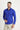 Saks Mavi Uzun Kol Slim Fit Dar Kesim Klasik Non Iron Saten Pamuklu Gömlek
