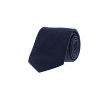 Orta Lacivert Desenli Kravat