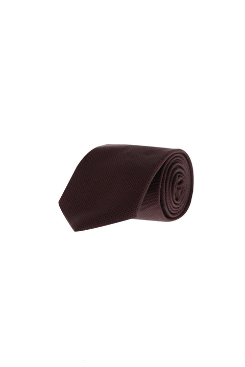 Dark Burgundy Patterned Tie