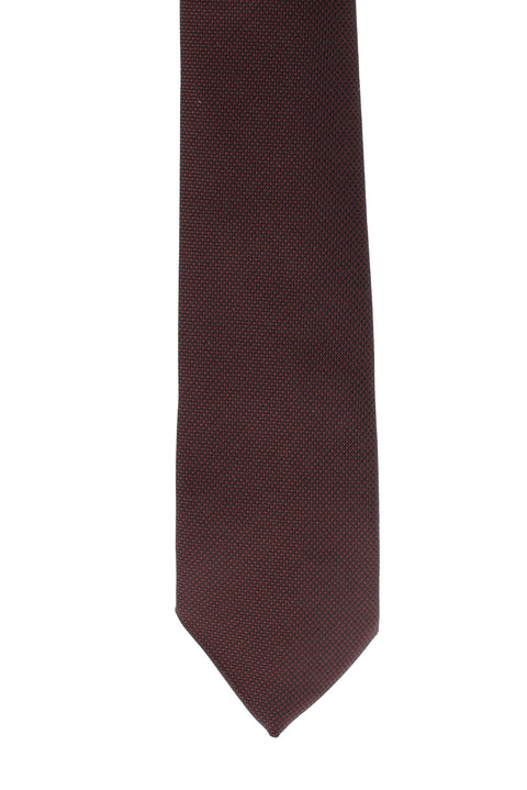Dark Burgundy Patterned Tie