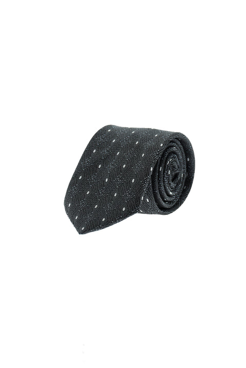 Black Patterned Tie