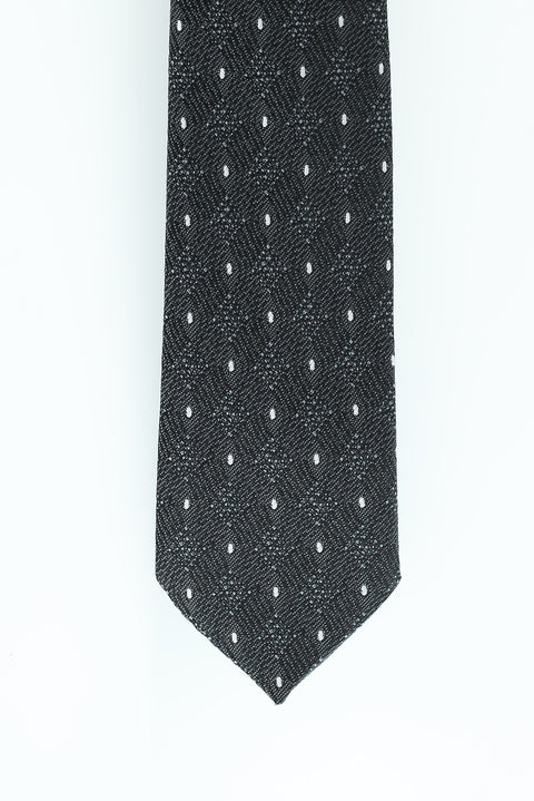 Black Patterned Tie