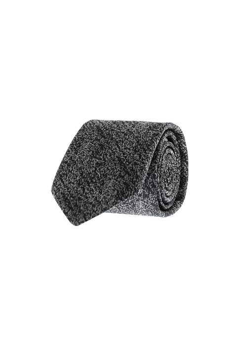 Medium Grey Patterned Tie