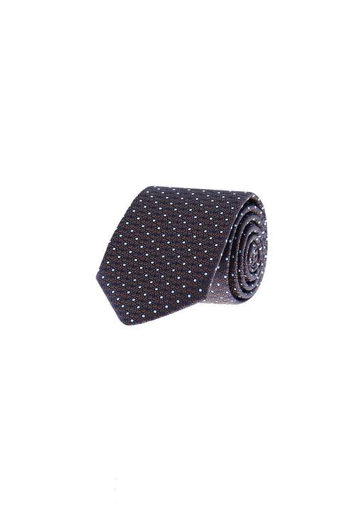 Dark Brown Patterned Tie