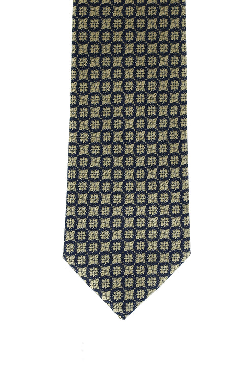 Orta Bej Desenli Kravat