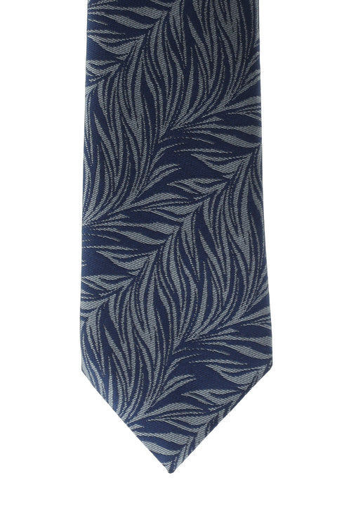 Orta Gri Desenli Kravat