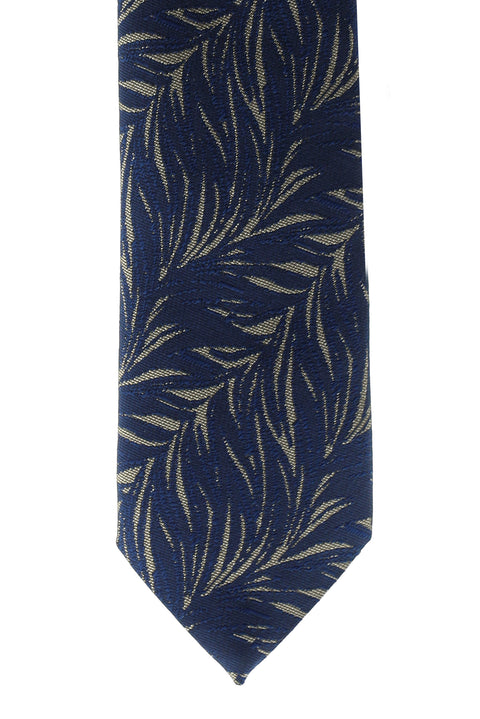 Orta Kahve Desenli Kravat