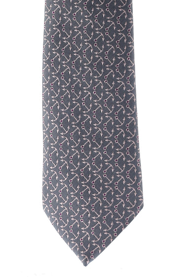  Orta Füme Desenli Kravat