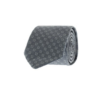 Orta Füme Desenli Kravat