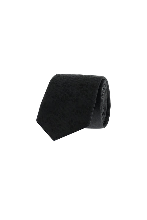 Black Patterned Tie