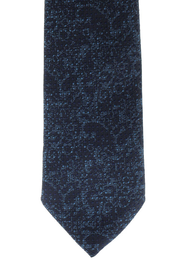  Koyu Lacivert Desenli Kravat
