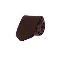 Dark Burgundy Plain Satin Tie