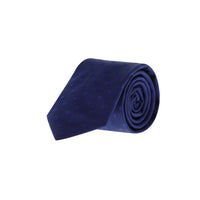 Koyu Lacivert Desenli Kravat