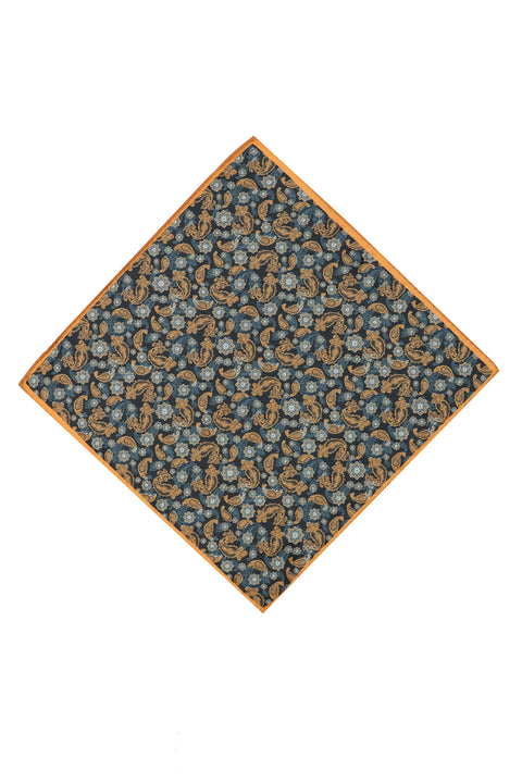 Orta Kahve Desenli Mendil