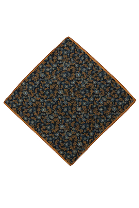 Orta Kahve Desenli Mendil