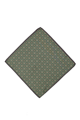  Koyu Ye?il Desenli Mendil-Ki??l?