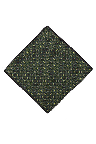  Koyu Ye?il Desenli Mendil-Ki??l?