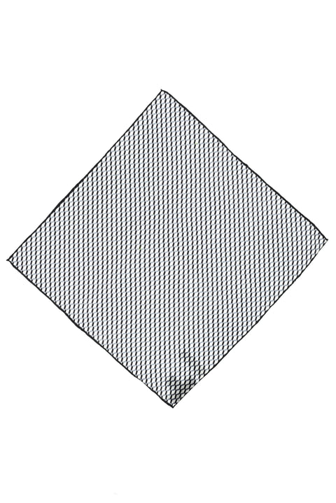 Siyah Desenli İpek Mendil