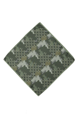  Koyu Ye?il Desenli Mendil-Ki??l?