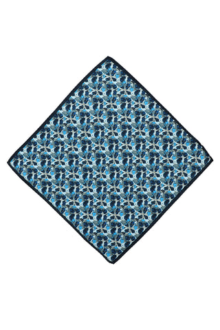  Koyu Lacivert Desenli Mendil