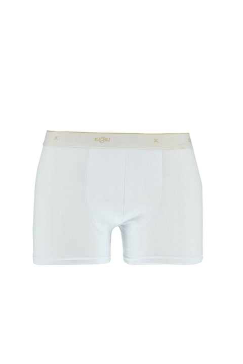 Beyaz 2'li Pamuklu Süprem Boxer Seti