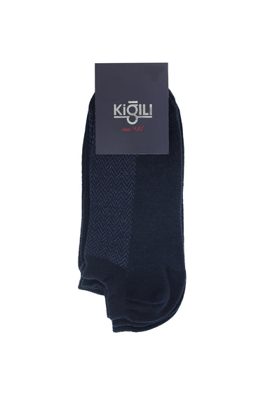 Orta Lacivert 2'li Pamuklu Spor Çorap Seti