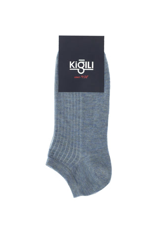  Koyu Mavi Melanj 2'li Spor Çorap Seti