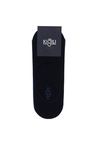  Aç?k Lacivert 2'li Pamuklu Loafer Çorap Seti-Ki??l?