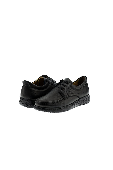 Black Casual Leather Shoes