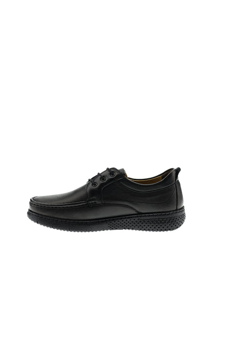 Black Casual Leather Shoes