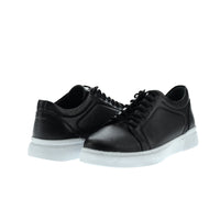 Siyah Sneaker Deri Ayakkabı