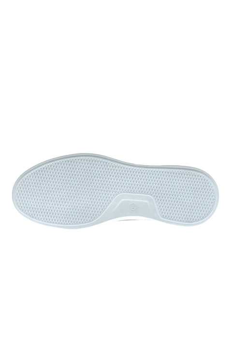 Orta Lacivert Sneaker Deri Ayakkabı