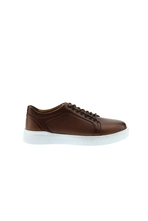 Tan Leather Sneaker Shoes