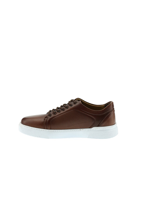 Tan Leather Sneaker Shoes