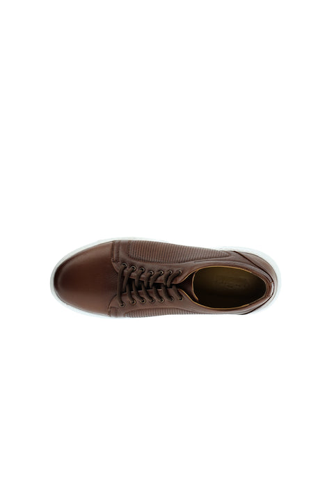 Tan Leather Sneaker Shoes