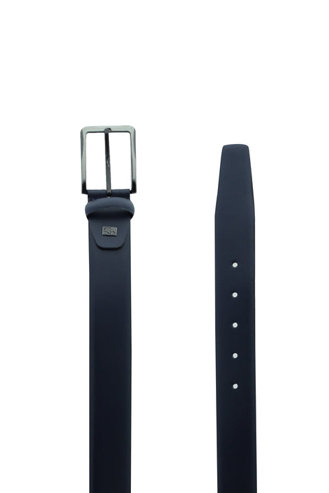 Koyu Lacivert Klasik Deri Kemer