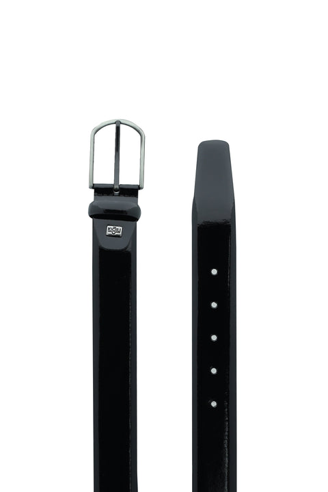 Siyah Klasik Rugan Deri Kemer