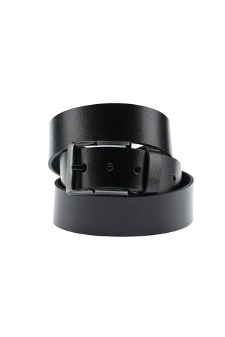  Siyah Spor Desenli Deri Kemer