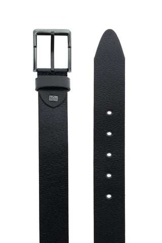  Siyah Spor Desenli Deri Kemer